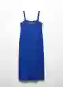 Vestido Liberty-H Azul Talla M Mujer Mango