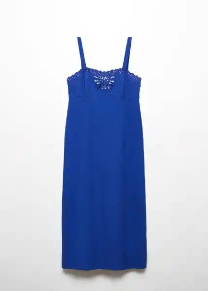 Vestido Liberty-H Azul Talla M Mujer Mango