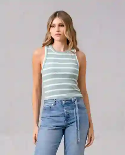 Camiseta Crop Mujer Verde Valquiria Claro Talla XL 38143 Rifle