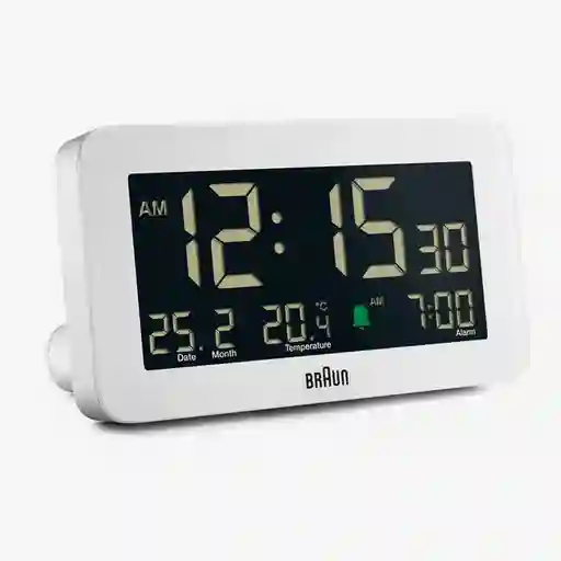 Braun Reloj Despertador Con Temperatura Blanco