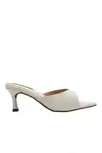 Sandalias Tacón Rose Marfil Talla 36 Mercedes Campuzano