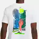 Nike Camiseta Nkct Tee Open Sp24 Para Hombre Blanco Talla XL