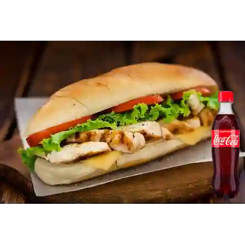 Combo Sándwich de Pollo +Cocacola Orig 400ml