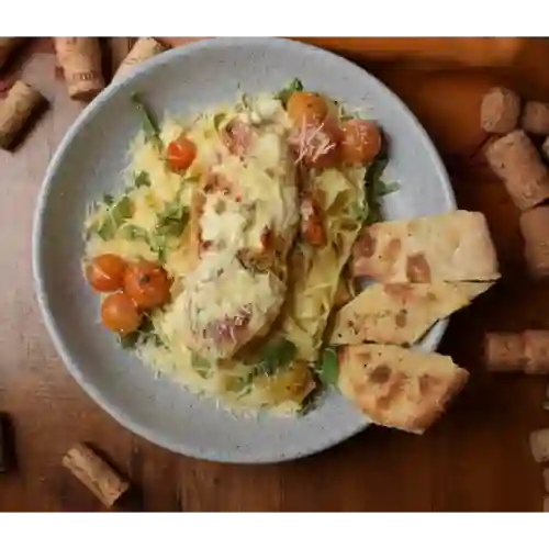 Pechuga Siciliana en Tres Quesos