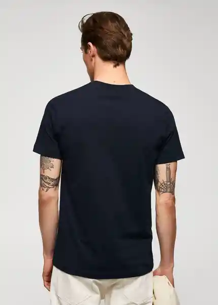 Camiseta Cherlo Navy Talla XS Hombre Mango