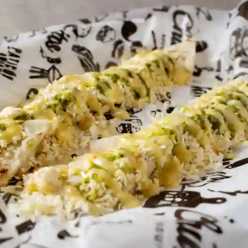 Arepa con Queso y Chimichurri