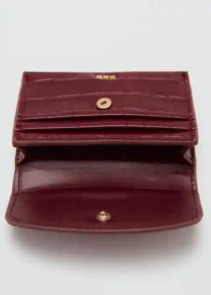 Monedero M Butter Burdeos Talla 99 Mujer Mango