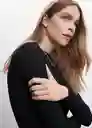 Camiseta Liloca Negro Talla XS Mujer Mango