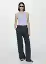 Top Boni Celeste Talla XS Mujer Mango