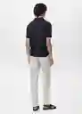 Camiseta Polo Arraona Azul Noche Talla S Hombre Mango