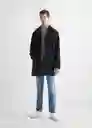 Abrigo Coateen Marino Talla 22 Niños Mango