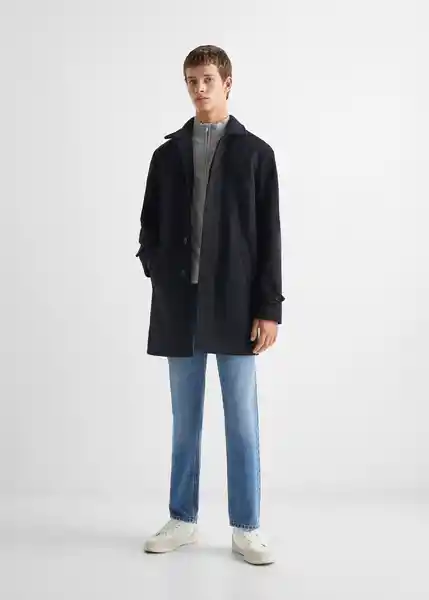 Abrigo Coateen Marino Talla 22 Niños Mango