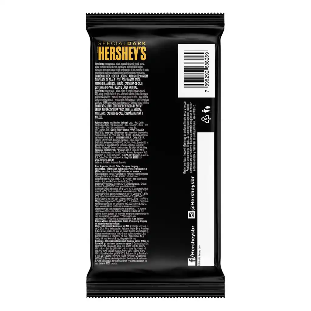   Hersheys  Chocolate Special Dark 