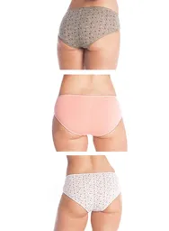 Panty Cachetero Coral Mujer Talla L