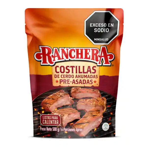 Ranchera Costillas de Cerdo Ahumadas Pre-asadas