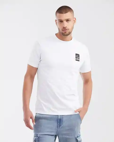 Camiseta Embroidered Masculino Blanco 0 Claro T XXL Chevignon