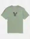 Camiseta Hombre Verde Talla XXL 4290300 American Eagle