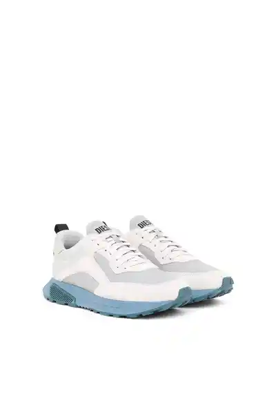 Diesel Tenis S-Tyche Low Cut Blanco Suela Azul Talla 9