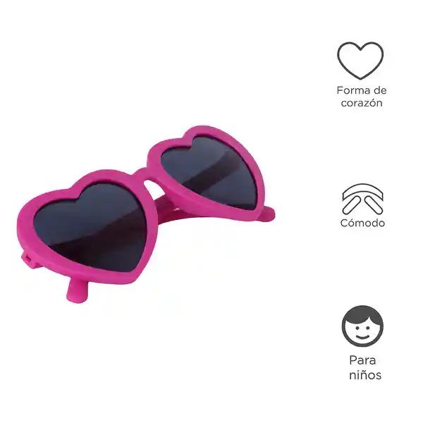 Gafas de Sol en Forma de Corazón Para Niños Serie Miniso