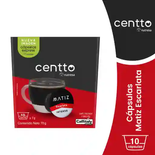 Cápsulas Centto Matiz Escarlata Intenso x 10 Und x 7 g