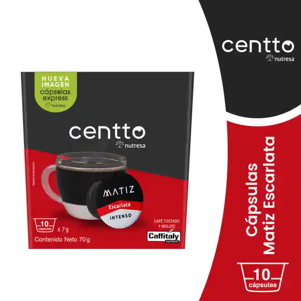Cápsulas Centto Matiz Escarlata Intenso x 10 Und x 7 g