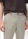 Pantalón Dublino Hielo Talla 38 Hombre Mango