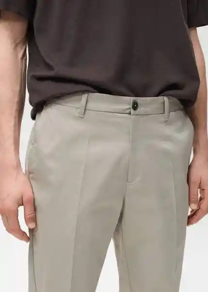 Pantalón Dublino Hielo Talla 38 Hombre Mango