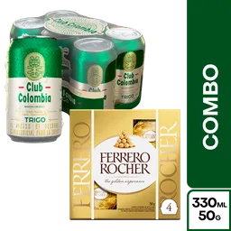 Combo Club Colombia Cerveza Trigo + Ferrero Rocher