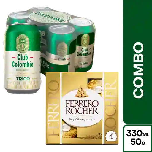 Combo Club Colombia Cerveza Trigo + Ferrero Rocher