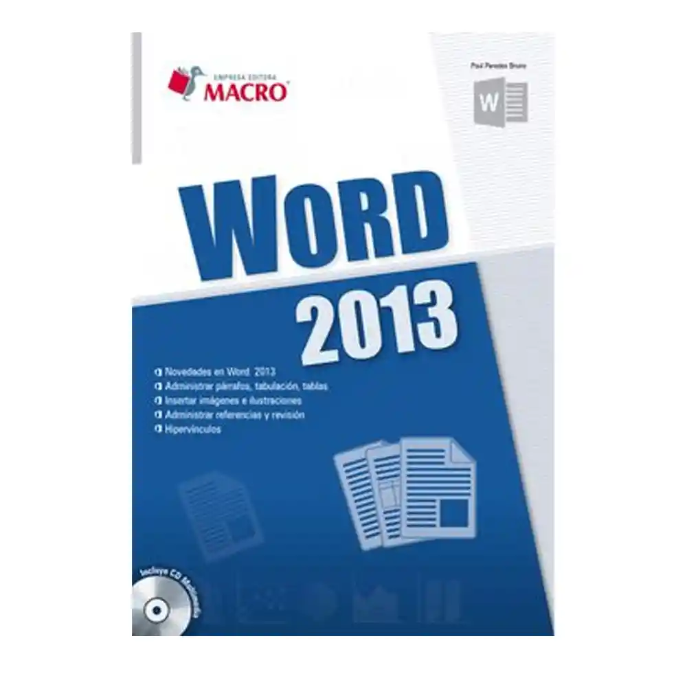 Word 2013 Incluye Cd - Poul Paredes Bruno