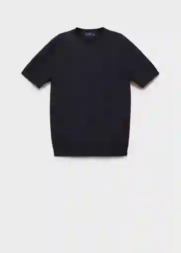 Camiseta Tricot Arraona Azul Noche Talla XL Hombre Mango