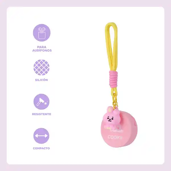Estuche Protector de Audífonos Baby Cooky Serie Bt21 Miniso