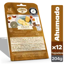 Alpina Quesos Maduros Queso Tilsit Ahumado 12 Tajadas 204 g