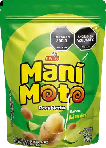 Mani Moto Maní Recubierto Con Harina de Trigo Sabor Limón 170 g