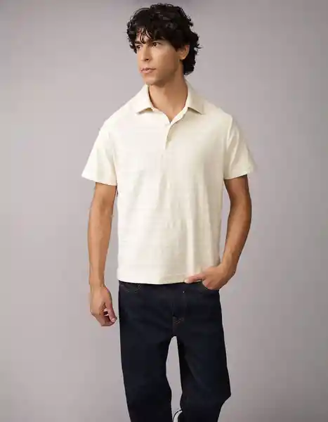 Polo Hombre Beige Talla Small 4596109 American Eagle