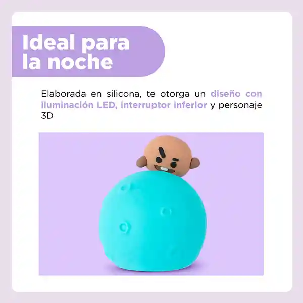 Lámpara de Noche Led Moon Rj Shooky Miniso
