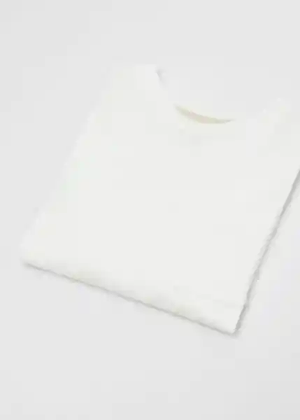 Camiseta Basicb5 Off White Talla 70 Niños Mango