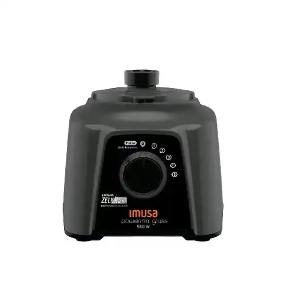 Imusa Licuadora Negra Powermix Glass 5 Velocidades