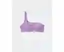 Top Traje de Baño Aerie Morado Talla SMALL American Eagle