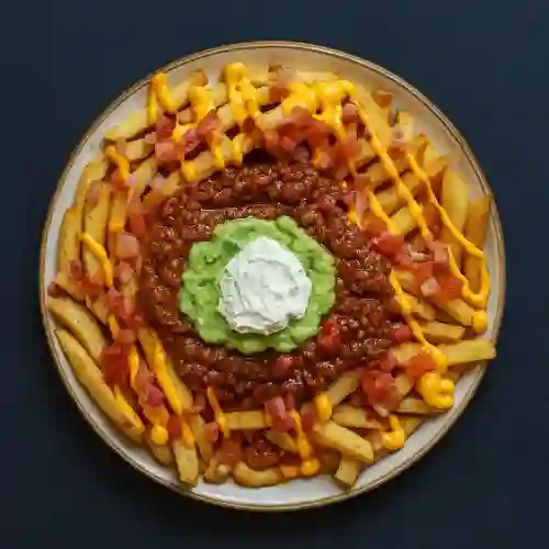 Papas Tex Mex - Chile con Carne
