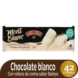 Mont Blanc Chocolate Blanco con Baileys
