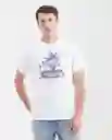 Camiseta Car Graphic Masculino Blanco 0 Claro Talla M Chevignon