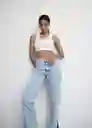 Pantalón Jean Susan Tejano Claro Talla 34 Mujer Mango