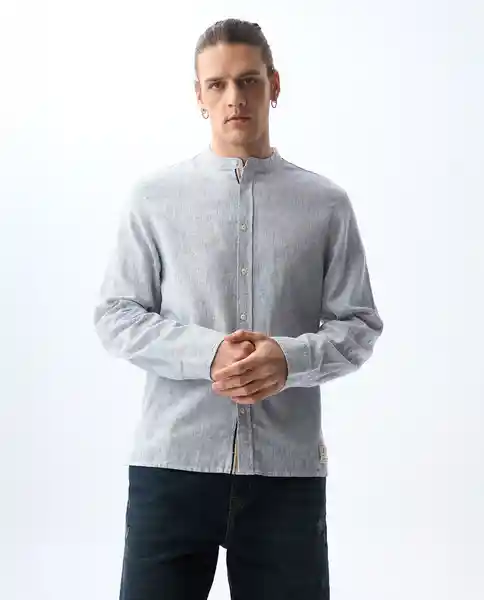 Camisa Hombre Gris Talla M 811G502_GRI156410 Americanino