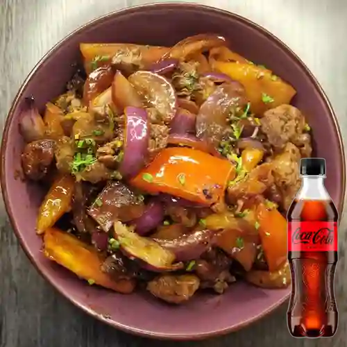 Combo Lomo Salteado + Coca-Cola ZERO 400ml