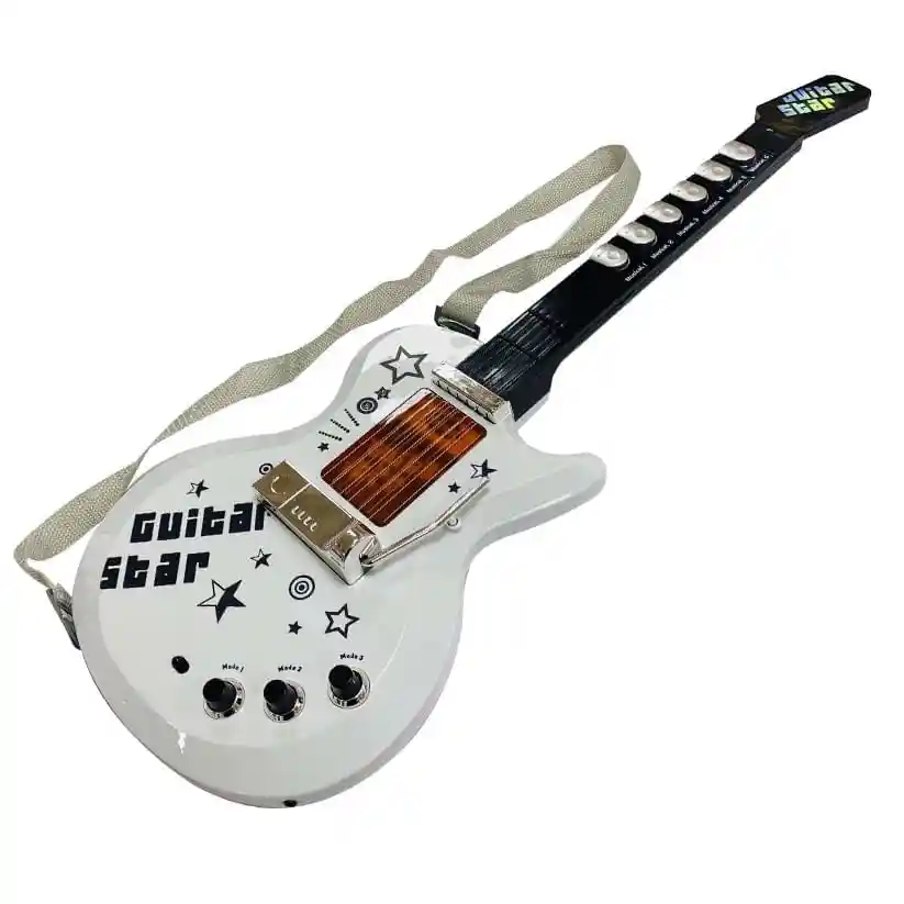 Guitarra Con Microfono De Piso Y Amplificador Toy Park 