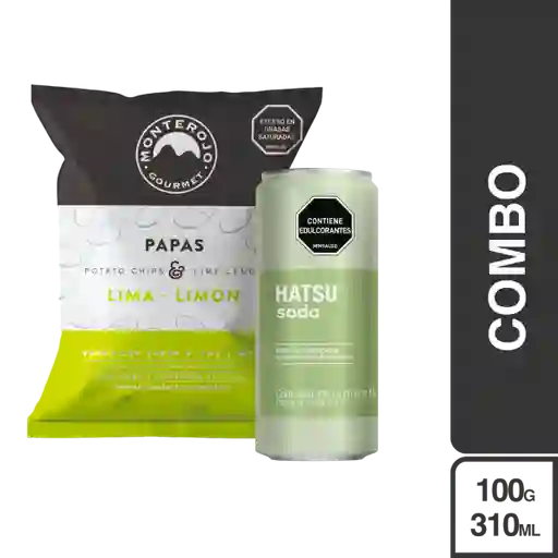 Combo Papas Lima Limón + Soda Sandia Albahaca