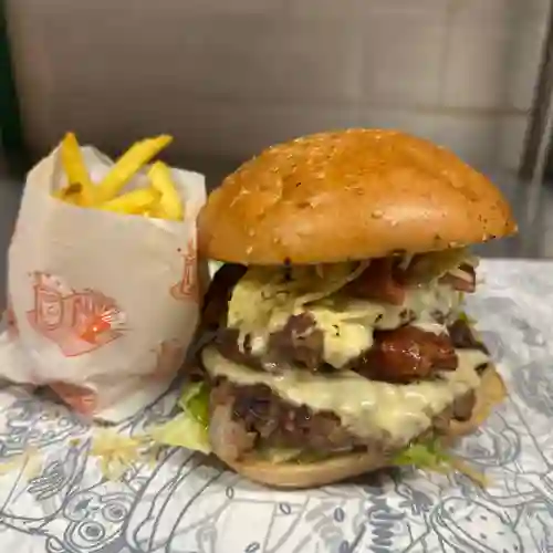 Hamburguesa Ranchera en Combo