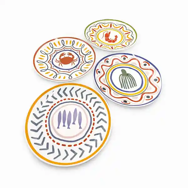 Set Plato Principal Pesca Del Dia 27 cm Ambiente Gourmet