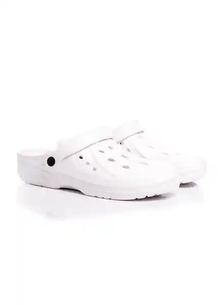 Zapatos Sueco Eva Unisex Blanco Talla 40 People